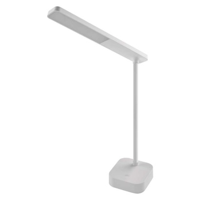 LED stolní lampa LUCY, nabíjecí, bílá