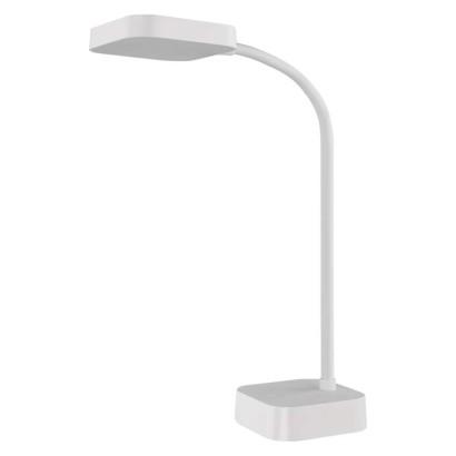 LED stolní lampa EMILY, nabíjecí, bílá