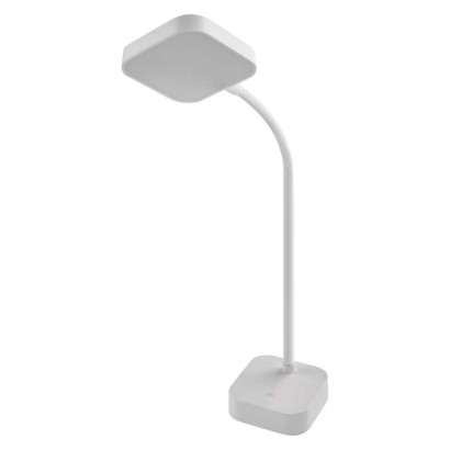LED stolní lampa EMILY, nabíjecí, bílá