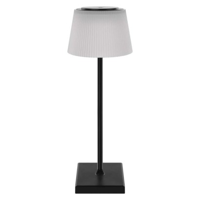 LED stolní lampa KATIE, nabíjecí, černá