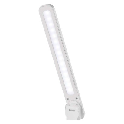 LED stolní lampa AMY, nabíjecí, bílá