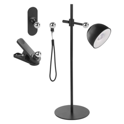LED stolní lampa SOPHIE, nabíjecí, černá