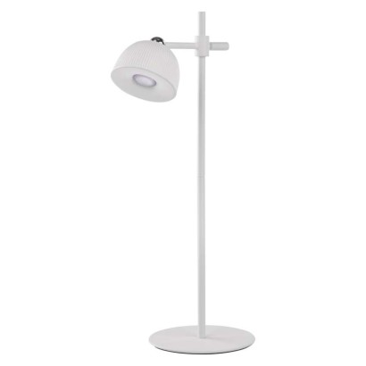 LED stolní lampa SOPHIE, nabíjecí, bílá