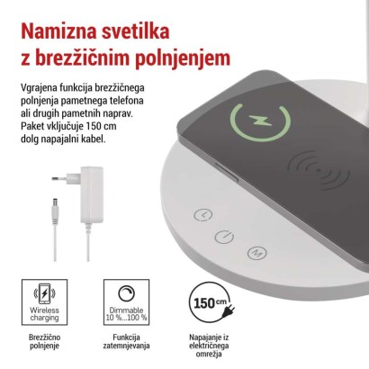 Namizna LED svetilka OSCAR bela