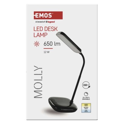 LED stolní lampa MOLLY, černá