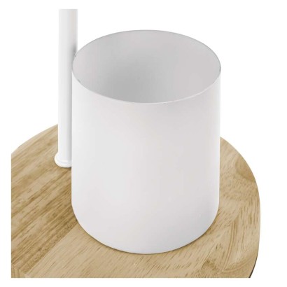 Stolní lampa POPPY na žárovku E27, bílá