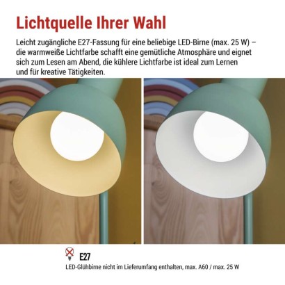 Schreibtischlampe POPPY, grün