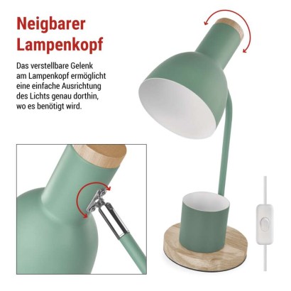 Schreibtischlampe POPPY, grün