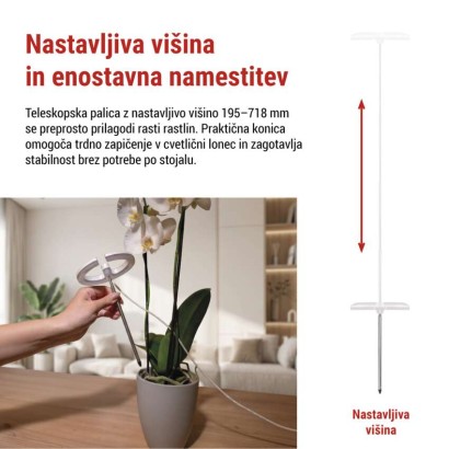 LED svetilka za rastline, polni spekter, 39 LED diod, notranja, časovnik, zatemnljiva