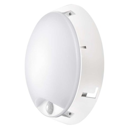 LED Deckenleuchte mit Bewegungsmelder, rund, schw./w. 14W WW