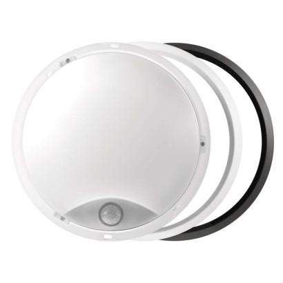 LED Deckenleuchte mit Bewegungsmelder, rund, schw./w. 14W NW