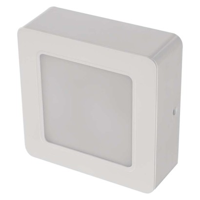 LED-Anbauleuchte RUBIC, quadratisch, weiß, 9W, neutralweiß