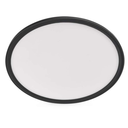 LED-Anbauleuchte FLORI rund, schwarz, 22W, neutralweiß