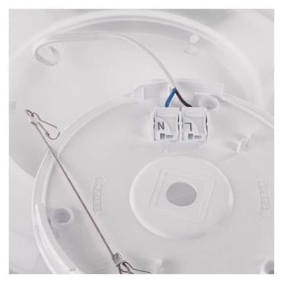 LED-Anbauleuchte FLORI rund, schwarz, 22W, neutralweiß
