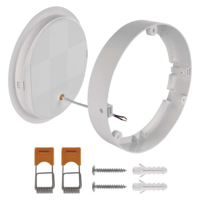LED-Anbauleuchte RUBIC, rund, weiß, 24W, neutralweiß