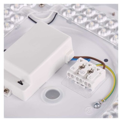 LED-Anbauleuchte RORI rund, weiß, 17W, mit Farbtemperatur-Änderung