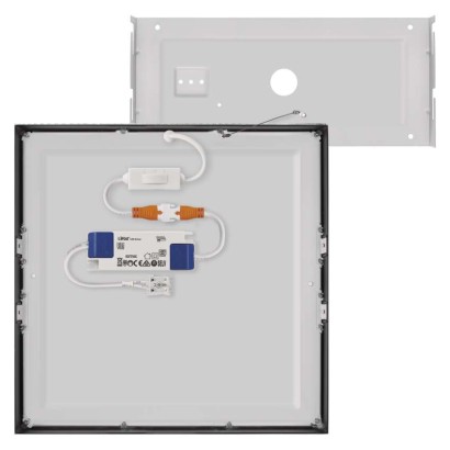 LED-Anbauleuchte NEXXO, quadratisch, schwarz, 28,5W, mit Change CCT