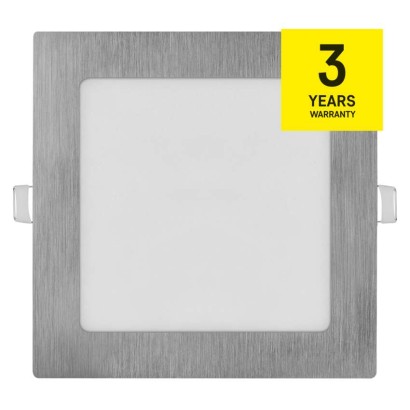 LED-Einbauleuchte NEXXO, quadratisch, silber, 12,5W, mit Change CCT
