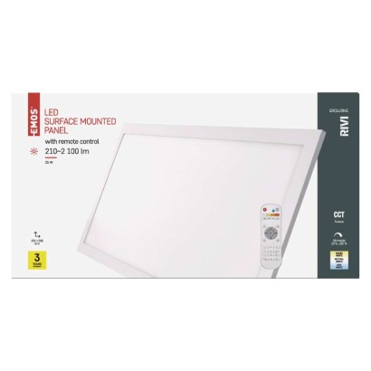 LED-Deckenleuchte 25W, 30x60 dimmbar, einstellbare Lichtfarbe