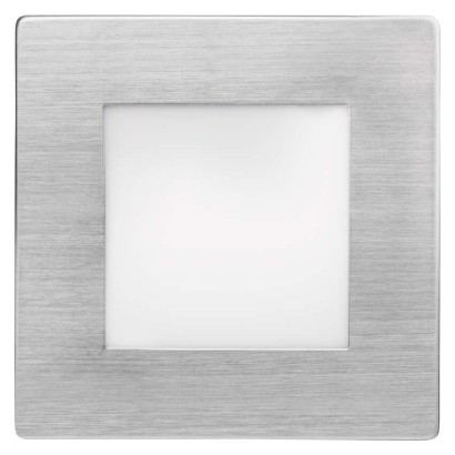 Orientacijsko LED svetilo AMAL, vgradno, kvadratno, 2W IP65, toplo bela