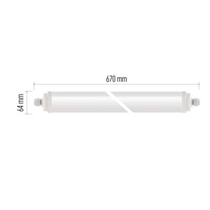 Vodotesno LED svetilo FESTY, 18W, IP65