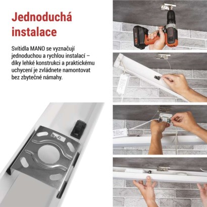 LED liniové svítidlo MANO 20W neutrální bílá