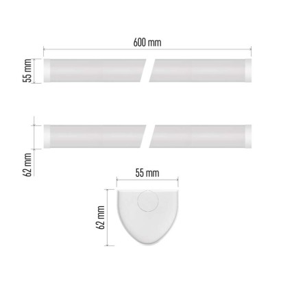 LED liniové svítidlo MANO 20W neutrální bílá