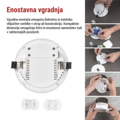 Zasilno LED svetilo ORSU, 6W, 450LM, 3h
