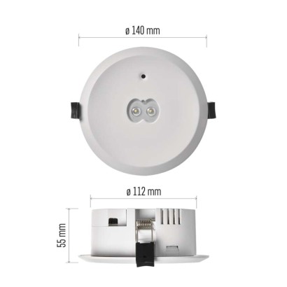 LED-Notleuchte 6W 450LM 3H
