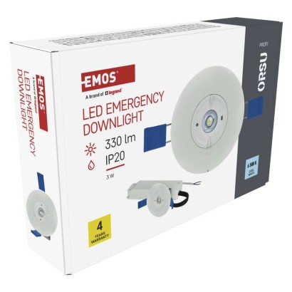LED-Notleuchte 2W 300lm 3H