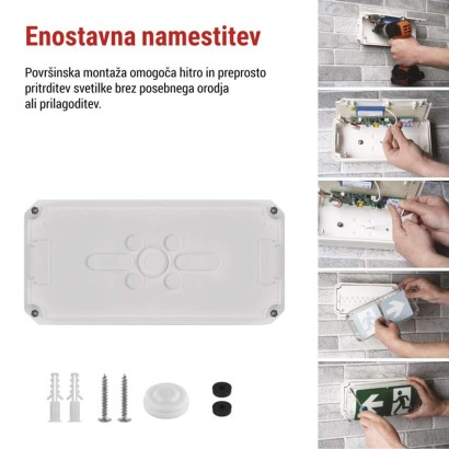 Zasilno LED svetilo NESSI, 3W, 3h, IP66