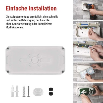 LED-Notleuchte 4W 3H IP66
