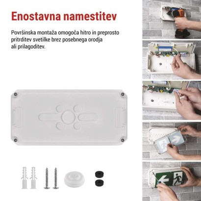 Zasilno LED svetilo NESSI, 4W, 3h, IP66