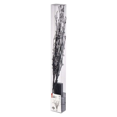 Dekoracje - 24 LED gałązki z perełkami 60 cm 3x AA, ciepła biel, IP20, timer /kpl. 3 szt