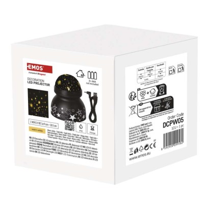 LED dekoratívny projektor – vesmír, 3x AAA vnút.