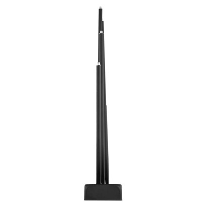 LED Leuchter Metall schwarz, 40 cm, 2x AA, Innen, warm-weiß