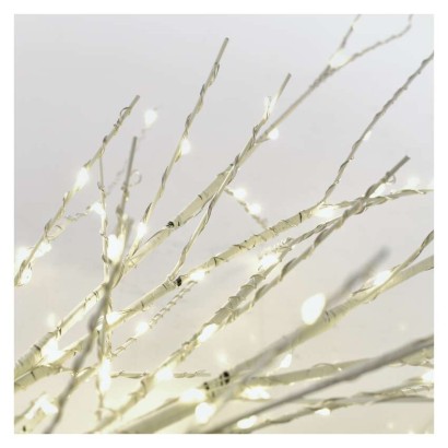LED dekoracija - 2x brezove veje, 60 cm, 3x AA, zunanja in notranja, toplo bela, časovnik