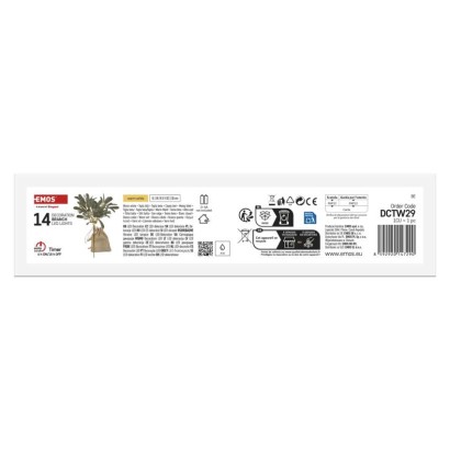 LED Deko – mistelzweig, 2x AA, warmweiß, Zeitschaltuhr