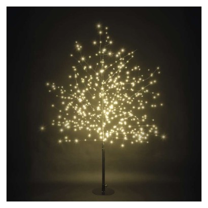 LED svetlobno drevo, 120 cm, za zunanjo in notranjo uporabo, toplo bela barva, časovnik