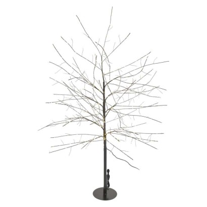 LED svetlobno drevo, 120 cm, za zunanjo in notranjo uporabo, toplo bela barva, časovnik