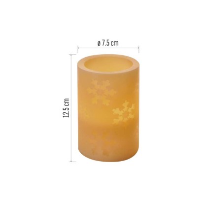LED Dekoration – 2x Wachskerze, 12,5 cm, 2x AA, Fernbedienung, Timer