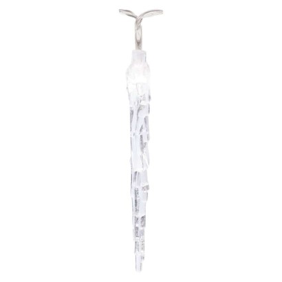 LED Weihnachtsgirlande – 10x Eiszapfen, 1,35 m, 2x AA, Innen, Kaltweiß, Timer