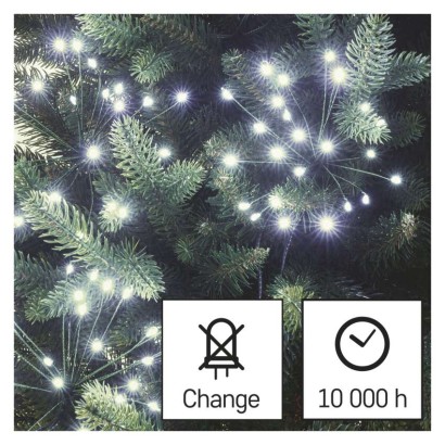 LED Lichterkette – leuchtende Büschel, nano, 5,2 m, Innen, Kaltweiß, Timer