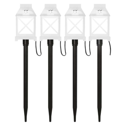 LED dekoráció – leszúrható lámpák fehér, kültéri és beltéri, hideg fehér