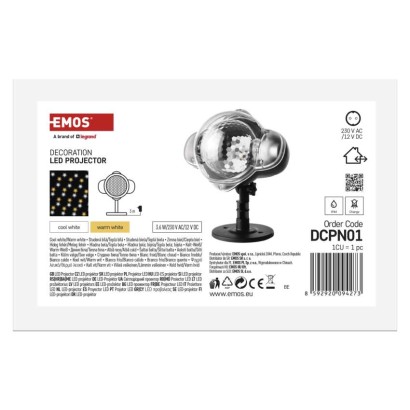 LED Dekorativer Projektor – Sternchen, Außen und Innen, warm-/kalt-weiß