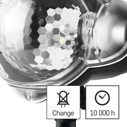 LED Dekorativer Projektor – fallende Schneeflocken, Außen und Innen, weiß