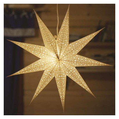 LED Papierstern zum Aufhängen, 60 cm, Innen