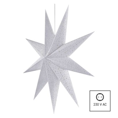 LED Papierstern zum Aufhängen, 60 cm, Innen