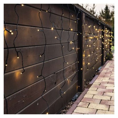 Standard LED spojovací vánoční řetěz – rampouchy, 2,5 m, venkovní, teplá bílá