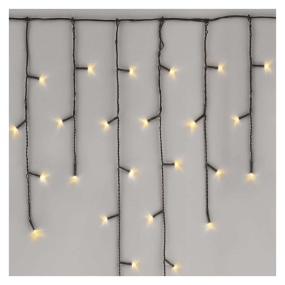 Standard LED spojovací vánoční řetěz – rampouchy, 2,5 m, venkovní, teplá bílá